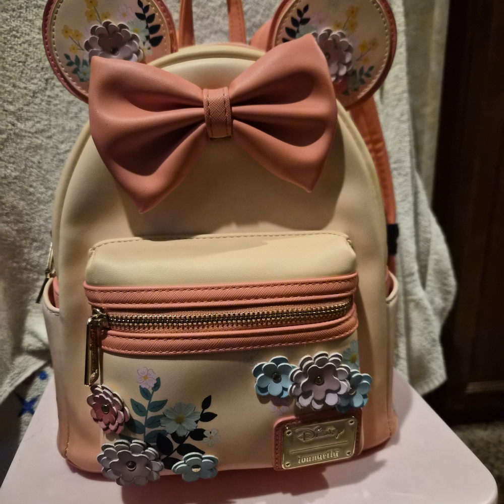Loungefly Disney Minnie Mouse Floral Ears Mini Backpack- BoxLunch Exclusive